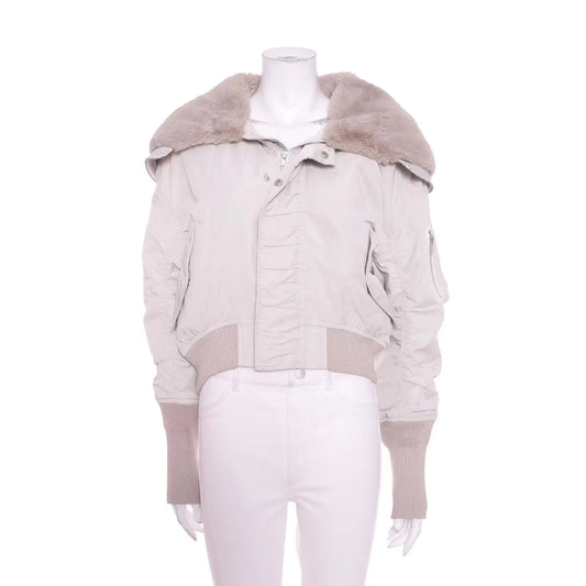 99 new off-white F-size snidel women's polyester short casual cotton-padded jacket